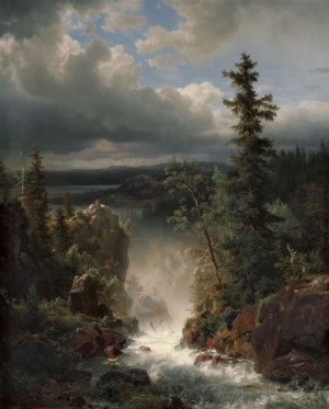 Landscape with a creek
